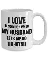Load image into Gallery viewer, Jiu-Jitsu Mug Funny Gift Idea For Wife I Love It When My Husband Lets Me Novelty Gag Sport Lover Joke Coffee Tea Cup-Coffee Mug