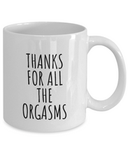 Load image into Gallery viewer, Boyfriend Mug Funny Gift for Sexy Husband Thanks For All The Orgasms Valentine Gift Idea Anniversary Present Birthday Coffee Tea Cup-Coffee Mug
