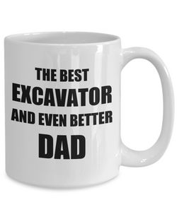 Dad Excavator Mug Funny Gift Idea for Novelty Gag Coffee Tea Cup-Coffee Mug