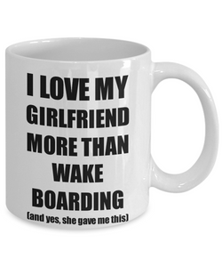 Wake Boarding Boyfriend Mug Funny Valentine Gift Idea For My Bf Lover From Girlfriend Coffee Tea Cup-Coffee Mug