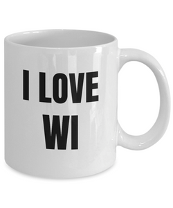 I Love Wi Mug Wisconsin Funny Gift Idea Novelty Gag Coffee Tea Cup-Coffee Mug