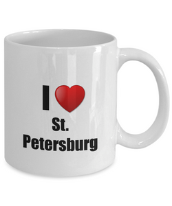 St Petersburg Mug I Love City Lover Pride Funny Gift Idea for Novelty Gag Coffee Tea Cup-Coffee Mug