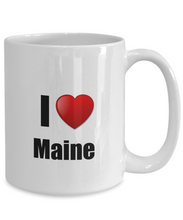 Load image into Gallery viewer, Maine Mug I Love State Lover Pride Funny Gift Idea for Novelty Gag Coffee Tea Cup-Coffee Mug