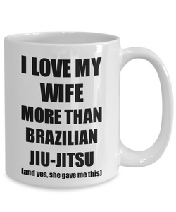 Brazilian Jiu-Jitsu Husband Mug Funny Valentine Gift Idea For My Hubby Lover From Wife Coffee Tea Cup-Coffee Mug