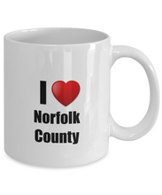 Load image into Gallery viewer, Norfolk County Mug I Love City Lover Pride Funny Gift Idea for Novelty Gag Coffee Tea Cup-Coffee Mug
