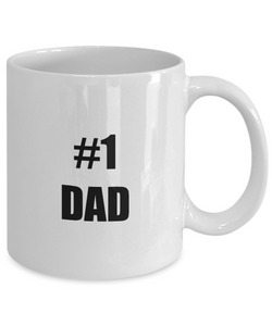 No 1 Dad Mug Funny Gift Idea for Novelty Gag Coffee Tea Cup-Coffee Mug