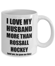 Load image into Gallery viewer, Rossall Hockey Wife Mug Funny Valentine Gift Idea For My Spouse Lover From Husband Coffee Tea Cup-Coffee Mug