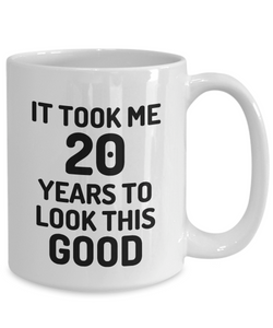 20th Birthday Mug 20 Year Old Anniversary Bday Funny Gift Idea for Novelty Gag Coffee Tea Cup-[style]