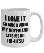 Load image into Gallery viewer, Jiu-Jitsu Mug Funny Gift Idea For Girlfriend I Love It When My Boyfriend Lets Me Novelty Gag Sport Lover Joke Coffee Tea Cup-Coffee Mug