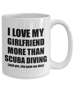 Scuba Diving Boyfriend Mug Funny Valentine Gift Idea For My Bf Lover From Girlfriend Coffee Tea Cup-Coffee Mug
