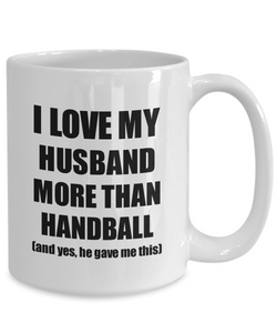 Handball Wife Mug Funny Valentine Gift Idea For My Spouse Lover From Husband Coffee Tea Cup-Coffee Mug