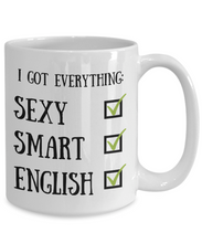 Load image into Gallery viewer, English Coffee Mug England Pride Sexy Smart Funny Gift for Humor Novelty Ceramic Tea Cup-Coffee Mug