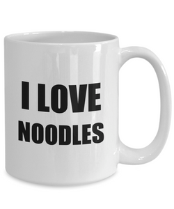 I Love Noodles Mug Funny Gift Idea Novelty Gag Coffee Tea Cup-Coffee Mug