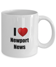 Load image into Gallery viewer, Newport News Mug I Love City Lover Pride Funny Gift Idea for Novelty Gag Coffee Tea Cup-Coffee Mug