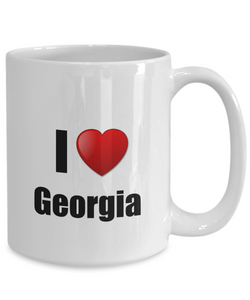 Georgia Mug I Love State Lover Pride Funny Gift Idea for Novelty Gag Coffee Tea Cup-Coffee Mug