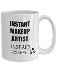 Load image into Gallery viewer, Makeup Artist Mug Instant Just Add Coffee Funny Gift Idea for Corworker Present Workplace Joke Office Tea Cup-Coffee Mug