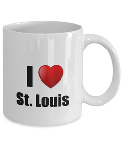St Louis Mug I Love City Lover Pride Funny Gift Idea for Novelty Gag Coffee Tea Cup-Coffee Mug