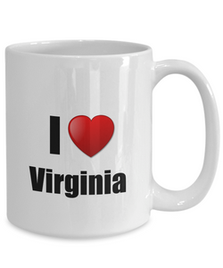 Virginia Mug I Love State Lover Pride Funny Gift Idea for Novelty Gag Coffee Tea Cup-Coffee Mug