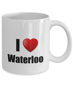 Waterloo Mug I Love City Lover Pride Funny Gift Idea for Novelty Gag Coffee Tea Cup-Coffee Mug