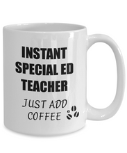 Load image into Gallery viewer, Special Ed Teacher Mug Instant Just Add Coffee Funny Gift Idea for Corworker Present Workplace Joke Office Tea Cup-Coffee Mug
