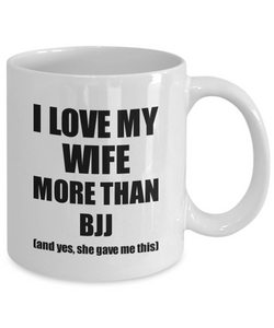 Bjj Husband Mug Funny Valentine Gift Idea For My Hubby Lover From Wife Coffee Tea Cup-Coffee Mug