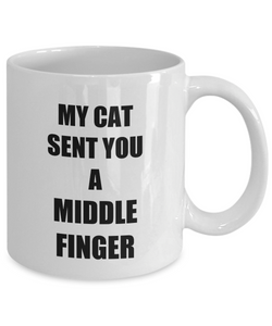 Cat Middle Finger Mug Funny Gift Idea for Novelty Gag Coffee Tea Cup-[style]
