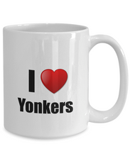 Load image into Gallery viewer, Yonkers Mug I Love City Lover Pride Funny Gift Idea for Novelty Gag Coffee Tea Cup-Coffee Mug