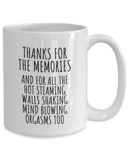 Load image into Gallery viewer, Funny Ex-Boyfriend Mug Funny Gift for Ex-Girlfriend Ex-Wife Ex-Husband Sexy Ex-Lover Present Orgasms Gag Thanks For All Memories Joke Coffee Tea Cup-Coffee Mug