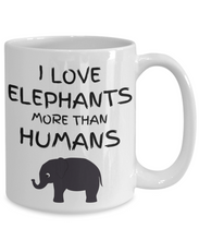 Load image into Gallery viewer, ELEPHANT LOVER GIFT Funny Elephant Mug Cute Elephant Gift for Elephant Lover Mug Elephant Coffee Mug Zookeeper Gift Animal Lover Mug-Coffee Mug