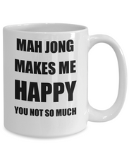 Load image into Gallery viewer, Mah Jong Mug Lover Fan Funny Gift Idea Hobby Novelty Gag Coffee Tea Cup Makes Me Happy-Coffee Mug