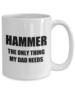 Dad Mug Hammer Funny Gift Idea for Novelty Gag Coffee Tea Cup-Coffee Mug