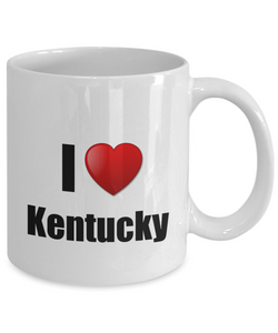 Kentucky Mug I Love State Lover Pride Funny Gift Idea for Novelty Gag Coffee Tea Cup-Coffee Mug