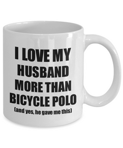 Bicycle Polo Wife Mug Funny Valentine Gift Idea For My Spouse Lover From Husband Coffee Tea Cup-Coffee Mug