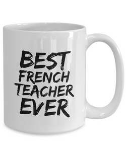 Fench Teacher Mug Best Professor Ever Funny Gift for Coworkers Novelty Gag Coffee Tea Cup-Coffee Mug