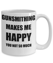 Load image into Gallery viewer, Gunsmithing Mug Lover Fan Funny Gift Idea Hobby Novelty Gag Coffee Tea Cup Makes Me Happy-Coffee Mug