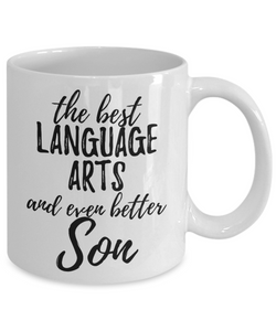 Language Arts Son Funny Gift Idea for Child Coffee Mug The Best And Even Better Tea Cup-Coffee Mug