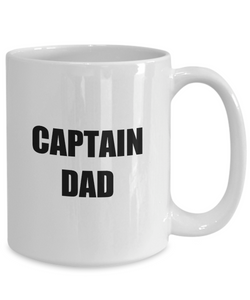 Captain Dad Mug Funny Gift Idea for Novelty Gag Coffee Tea Cup-Coffee Mug