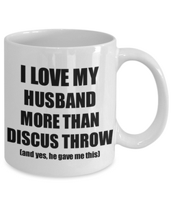 Discus Throw Wife Mug Funny Valentine Gift Idea For My Spouse Lover From Husband Coffee Tea Cup-Coffee Mug