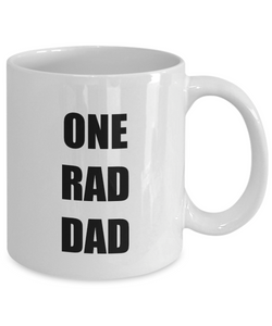 One Rad Dad Mug Funny Gift Idea for Novelty Gag Coffee Tea Cup-[style]