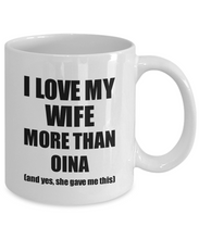 Load image into Gallery viewer, Oina Husband Mug Funny Valentine Gift Idea For My Hubby Lover From Wife Coffee Tea Cup-Coffee Mug