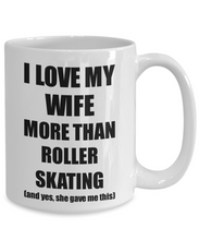 Load image into Gallery viewer, Roller Skating Husband Mug Funny Valentine Gift Idea For My Hubby Lover From Wife Coffee Tea Cup-Coffee Mug