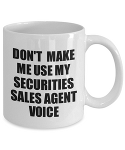 Securities Sales Agent Mug Coworker Gift Idea Funny Gag For Job Coffee Tea Cup Voice-Coffee Mug
