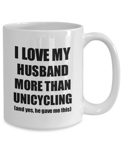 Unicycling Wife Mug Funny Valentine Gift Idea For My Spouse Lover From Husband Coffee Tea Cup-Coffee Mug