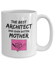 Load image into Gallery viewer, Architect Mom Mug Best Mother Funny Gift for Mama Novelty Gag Coffee Tea Cup Pink-Coffee Mug