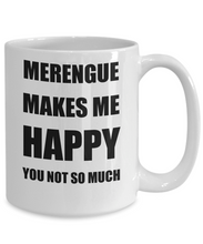 Load image into Gallery viewer, Merengue Mug Lover Fan Funny Gift Idea Hobby Novelty Gag Coffee Tea Cup Makes Me Happy-Coffee Mug