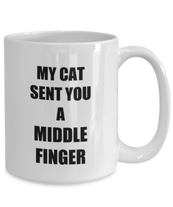 Cat Middle Finger Mug Funny Gift Idea for Novelty Gag Coffee Tea Cup-[style]
