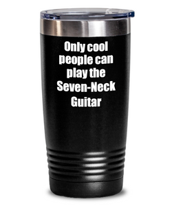 Funny Seven-Neck Guitar Player Tumbler Musician Gift Idea Gag Insulated with Lid Stainless Steel Cup-Tumbler