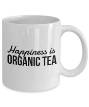 Load image into Gallery viewer, Happiness is organic tea funny mug for vegan-Coffee Mug