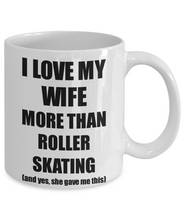 Load image into Gallery viewer, Roller Skating Husband Mug Funny Valentine Gift Idea For My Hubby Lover From Wife Coffee Tea Cup-Coffee Mug
