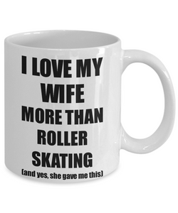 Roller Skating Husband Mug Funny Valentine Gift Idea For My Hubby Lover From Wife Coffee Tea Cup-Coffee Mug